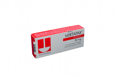 MIRTAPAX 30 mg Caja Con 10 Comprimidos Recubiertos