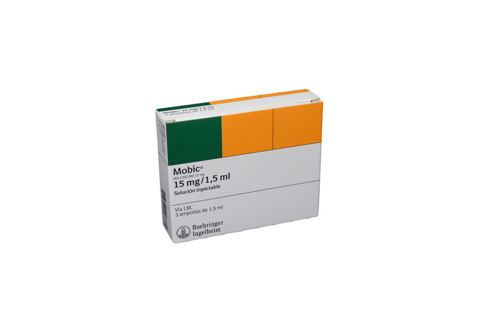 Mobic 15 mg / 1.5 mL Caja Con 3 Ampollas 