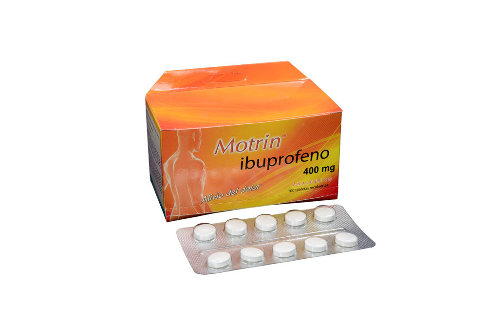 Motrin 400 Mg Caja Con 100 Tabletas Recubiertas