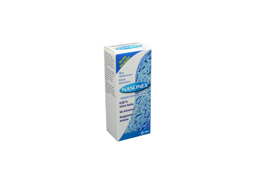 Nasonex suspensión acuosa 0,05 % Caja Con Spray Nasal Con 18 g