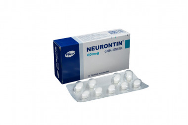 Neurontin 600 mg Caja Con 18 Tabletas Recubiertas