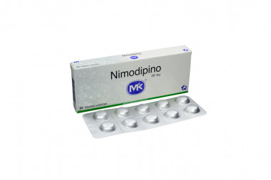 Nimodipino 30 mg Caja Con 20 Tabletas Cubiertas