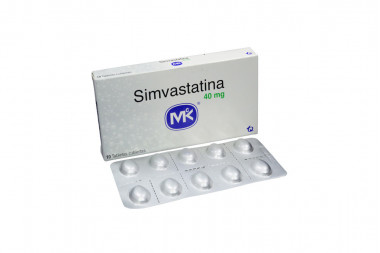 Simvastatina 40 mg Caja Con 10 Tabletas Recubiertas