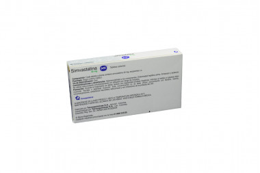 Simvastatina 40 mg Caja Con 10 Tabletas Cubiertas