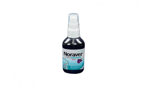 Noraver Garganta Spray Con 120 mL - Sabor A Uva