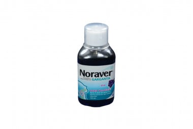 Noraver Garganta Frasco Con 120 mL - Sabor A Uva