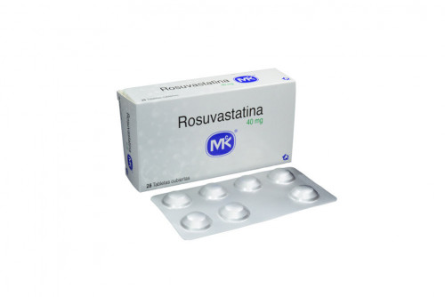 Rosuvastatina 40 mg Caja Con 28 Tabletas Cubiertas