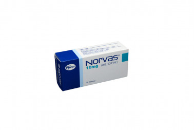NORVAS 10 mg Caja Con 30 Tabletas