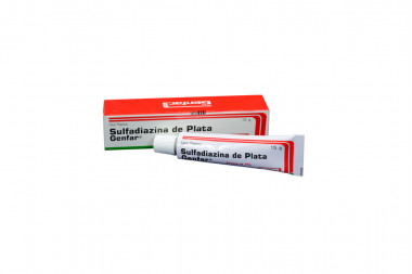 Sulfadiazina De Plata Caja Con Tubo x 15 g Crema - Genfar