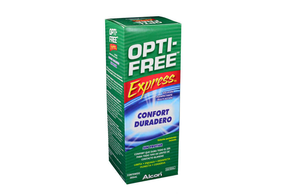 Opti-Free Express Caja Con Frasco Con 355 mL - Limpiador De Lentes