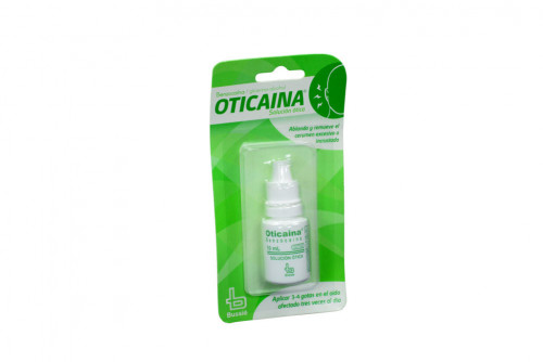 Oticaina Solución Ótica Empaque Con Frasco Con 10 mL 