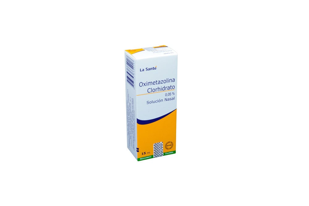 Oximetazolina Clorhidrato 0,05 % Caja Con Frasco x 15 mL Solución Nasal – Arbofarma S.A.S.