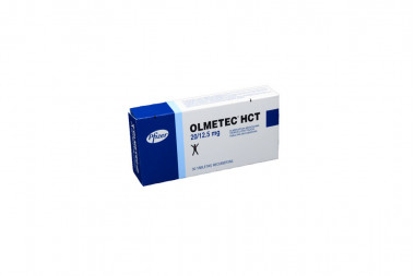 OLMECTEC HCT  20 / 12.5 mg Caja Con 30 Tabletas Recubiertas