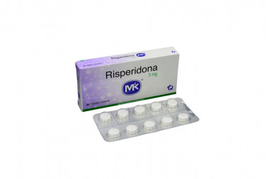 Risperidona 3 mg Caja Con 20 Tabletas Cubiertas