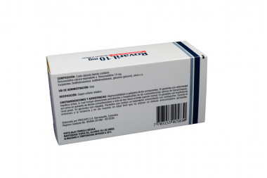 Rovaril 10 mg Caja Con 60 Cápsulas Blandas