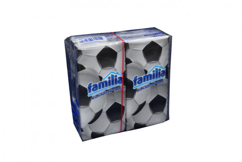 PAÑUELOS FAMILIA BOLSILLO X 4