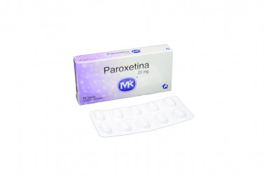 Paroxetina 20 mg Caja Con 10 Tabletas Cubiertas