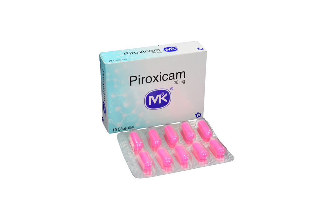 piroxicam 20 mg caja con 10 cápsulas