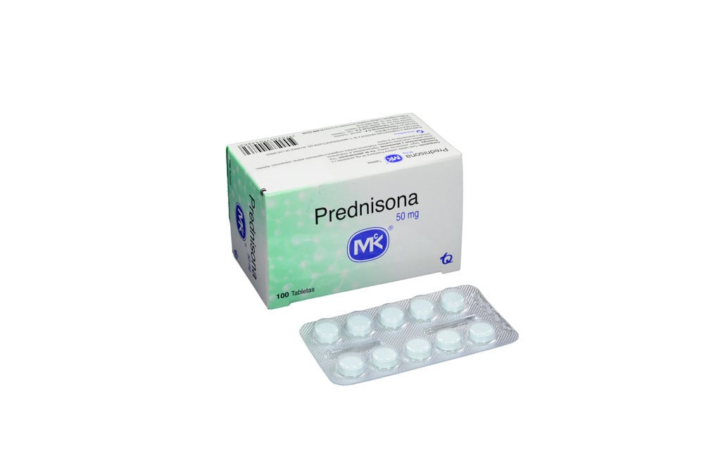 Prednisona 50 mg Caja Con 100 Tabletas