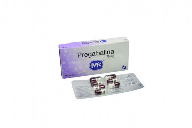 Pregabalina 75 mg Caja X 14 Cápsulas - Convulsiones