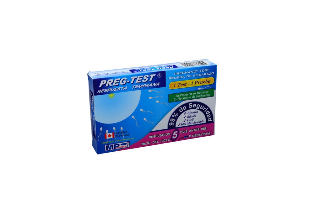 Preg-Test Caja Con 1 Prueba De Embarazo
