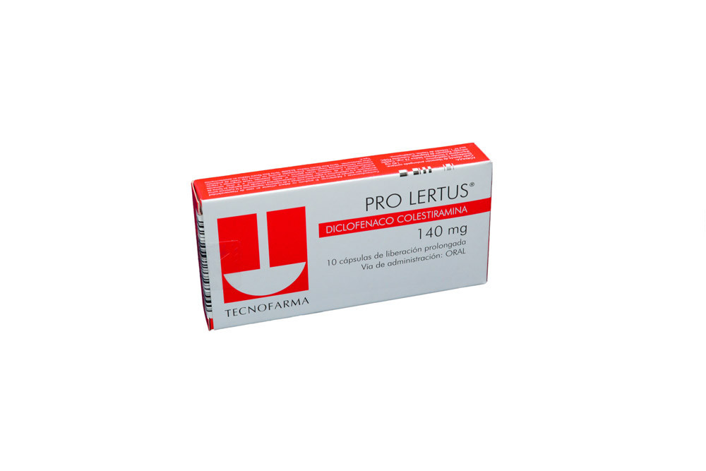 Pro Lertus 140 mg Caja X 10 Cápsulas De Liberación Prolongada - Dolor Y Inflamación