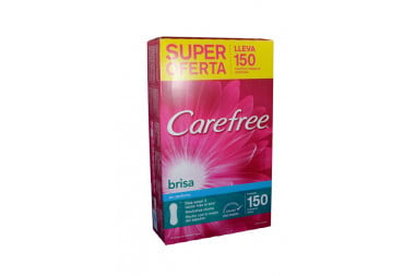 PROTECTORES DIARIOS CAREFREE BRISA 150 S/OFE BRISA CAJA 150 UN JOHNSON & JOHNSON DE COLOMBIA