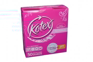 Kotex Normal Caja Con 50 Protectores Diarios