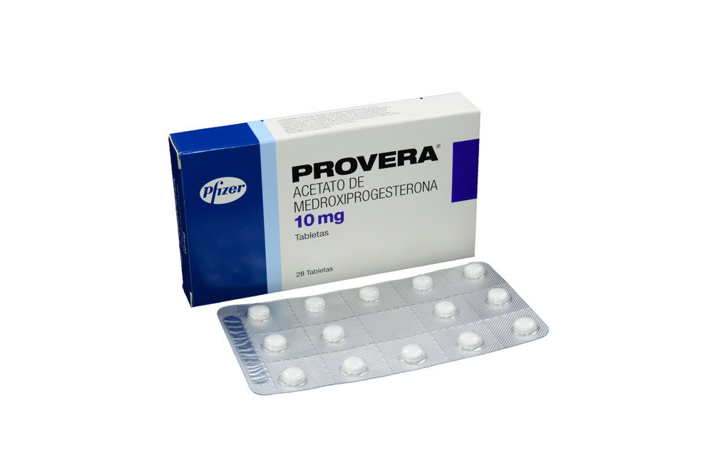 Provera 10 mg Caja Con 28 Tabletas