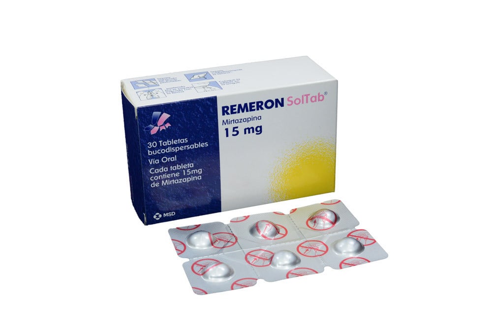 Remeron Soltab 15 Mg Caja Con 30 Tabletas Bucodispersables
