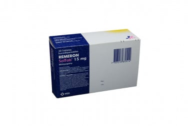 Remeron Soltab 15 Mg Caja Con 30 Tabletas Bucodispersables