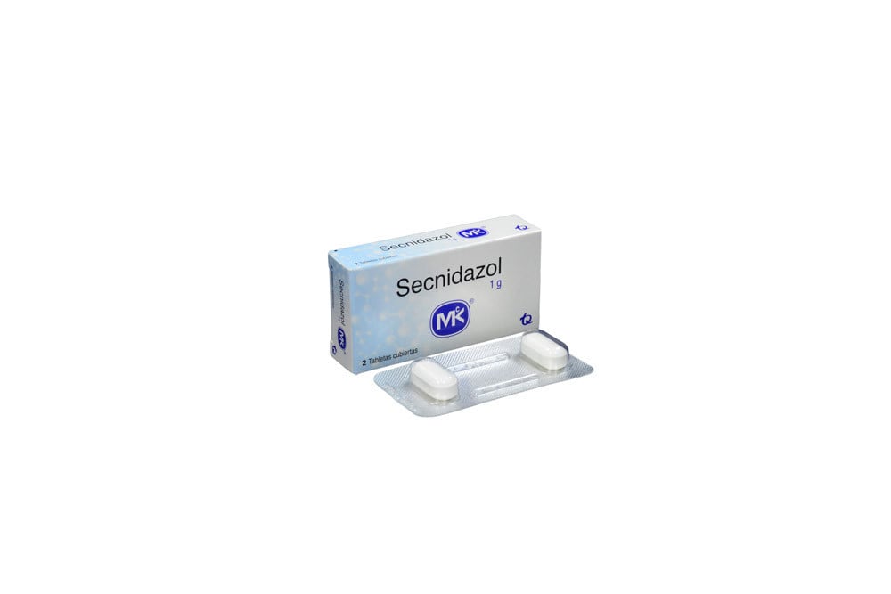 Secnidazol 1 g Caja Con 2 Tabletas Cubiertas