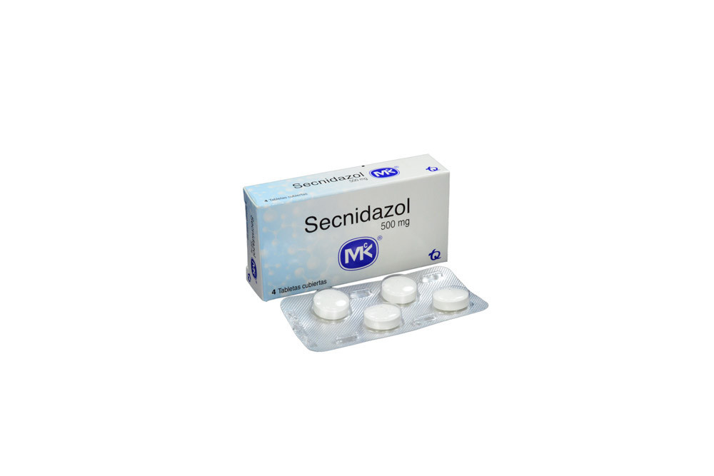 Secnidazol 500 mg Caja x 4 Tabletas Cubiertas - Tecnoquímicas S.A