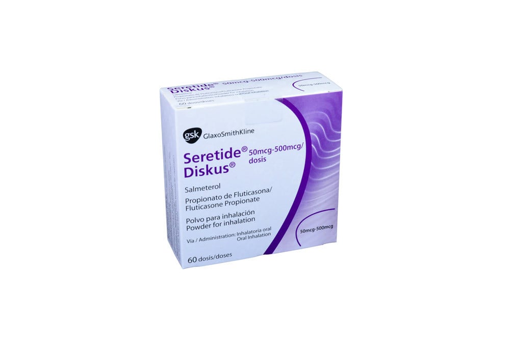 Seretide Diskus 50 mcg / 500 mcg Caja Con 60 Dosis