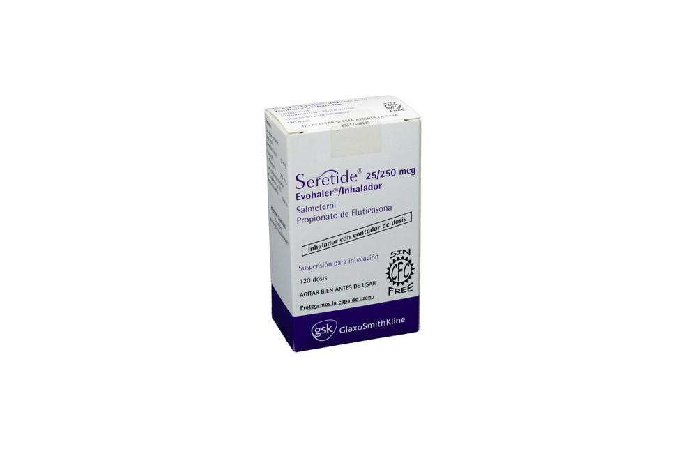 Seretide 25/250 mcg Caja Con Inhalador Con 120 Dosis 