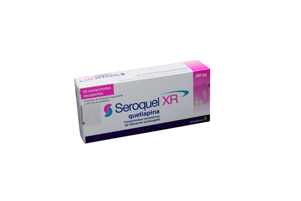 Seroquel XR 200 mg Caja Con 30 Tabletas De Liberación Prolongada