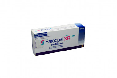 Seroquel XR 400 mg Caja Con 30 Comprimidos Recubiertos