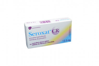 Seroxat CR 12.5 mg Caja Con 10 Tabletas de Liberación Controlada