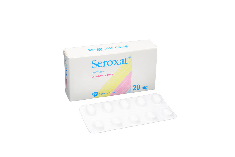 Seroxat 20 mg Caja Con 20 Tabletas