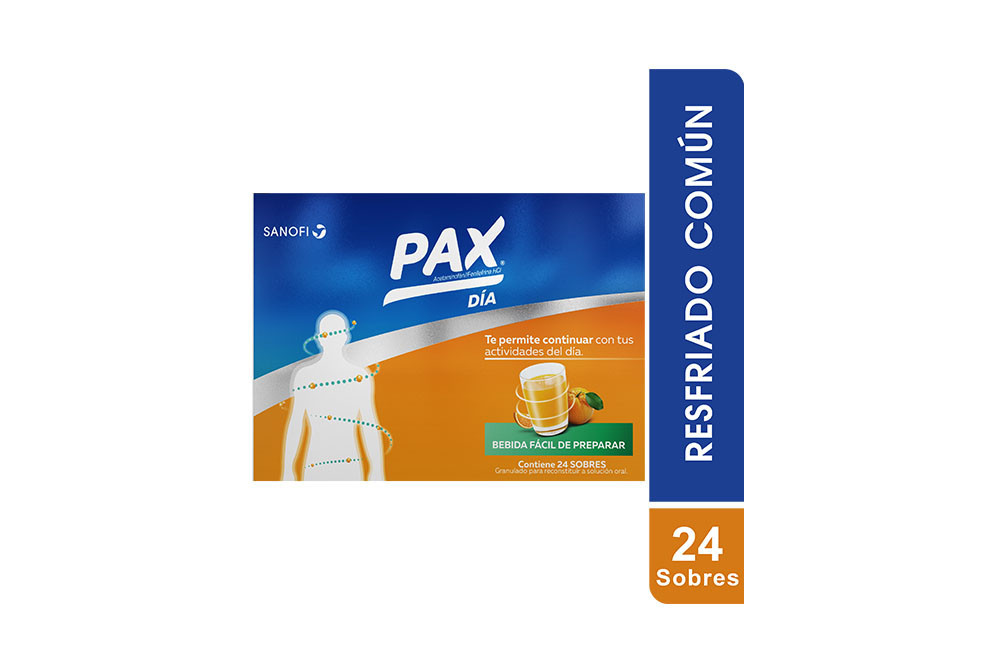 Pax Día Caja Con 24 Sobres De 6 g - Sabor Naranja