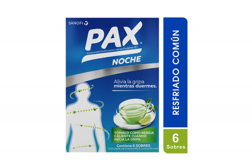 Pax Noche Granulado Caja Con 6 Sobres - Sabor A Limón