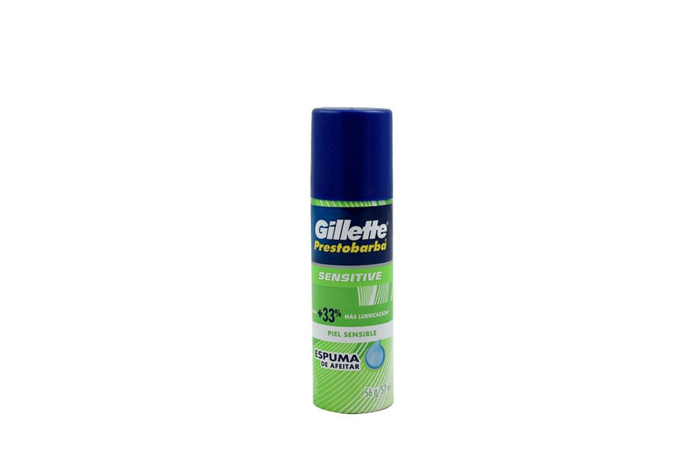 Espuma De Afeitar Gillette Sensitive Tubo Con 56 G