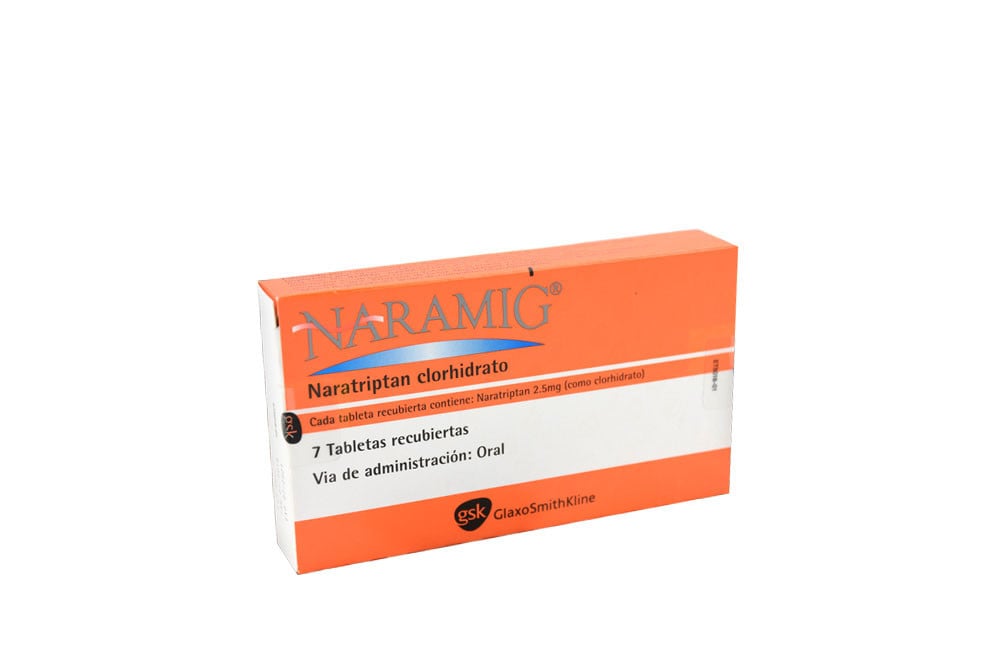 Naramig 2.5 Mg Caja Con 7 Tabletas