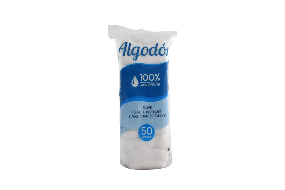 ALGODN HIGIETEX Algodón 100% Absorbente Empaque Con 50 G