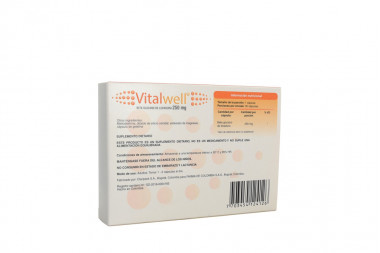 Vitalwell 250 mg Caja Con 30 Cápsulas