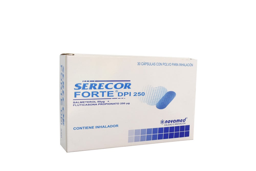 SERECOR FORTE DPI Serecor Forte Dpi 250 Caja Con 30 Cápsulas Con Polvo Para Inhalación