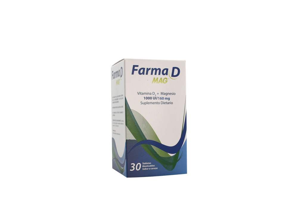 Farma D Mag 1000 UI/ 160 mg Frasco Con 30 Tabletas