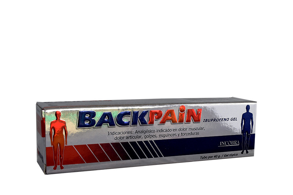 BackPain Ibuprofeno Gel Caja Con Tubo Con 40 g