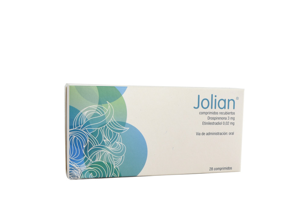 Jolian 3 mg / 0.02 mg Caja Con 28 Comprimidos
