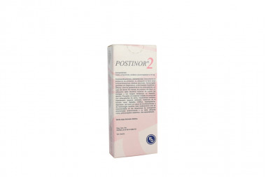 Postinor-2 0.75 mg Caja Con 2 Comprimidos